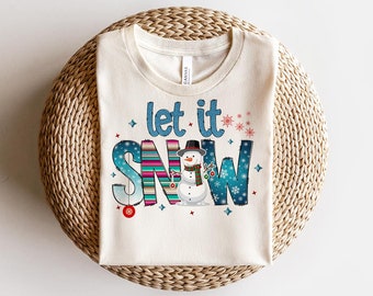 Let it Snow Winter Png, Snowman PNG, Digital Download, Winter PNG, Holiday Clip art, Winter Designs