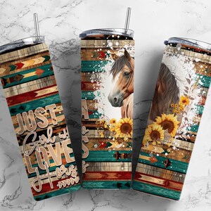 A Girl Who Loves Horse 20oz Sublimation Tumbler Designs, Native lines 9.2 x 8.3”  Tumbler Png, Digital Download