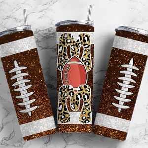 Football Mom Mama 20oz Sublimation Tumbler Designs, College 9.2 x 8.3” Straight Skinny Tumbler, Tumbler Wrap PNG