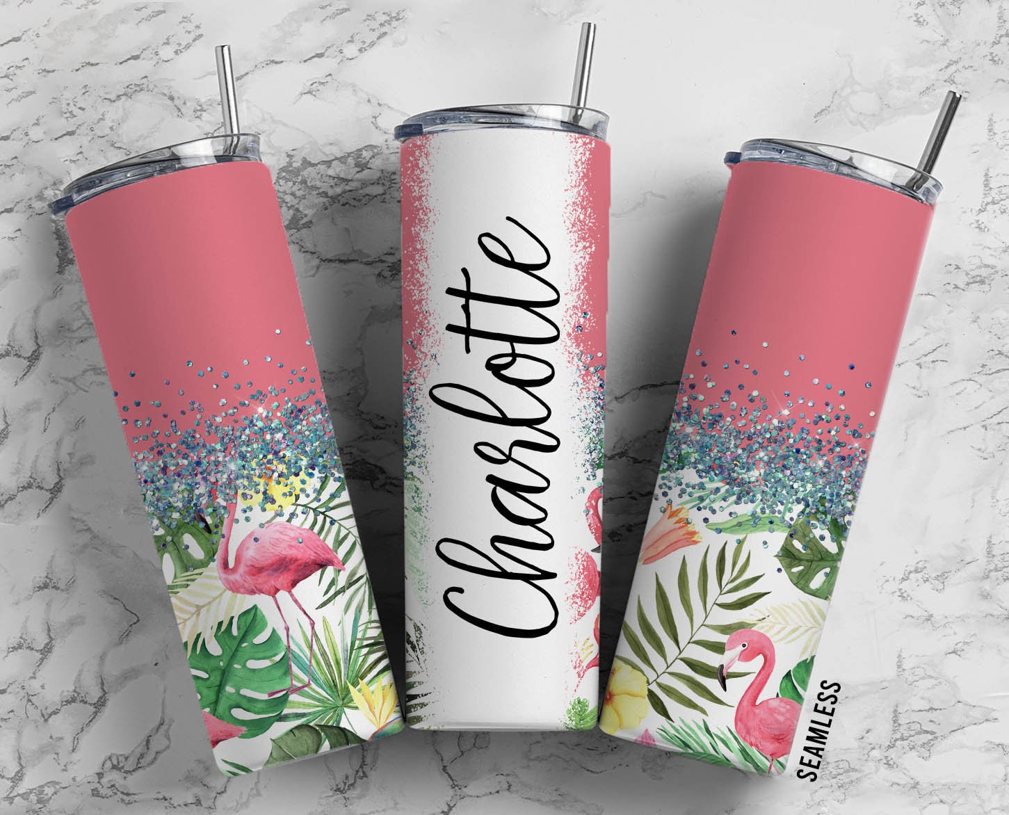 20 oz Tumbler - 3D Multiple Flowers Tumbler, Summer, Birthday idea, Gift  for her, Insulated, Gift for Anyone, Floral Tumbler, Girly Tumbler