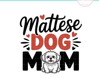 昇華PNG犬ママTシャツデザイン | ユニークなファミリーTシャツ | デジタルダウンロード