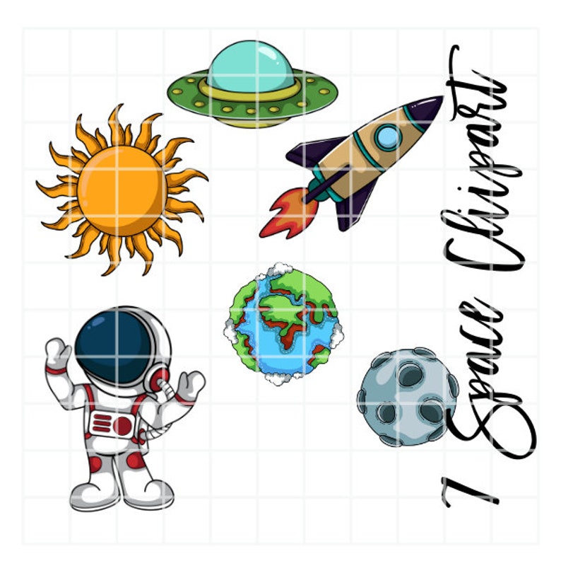 Outer Space Doodle Letters, Space Alphabet, Boys Alphabet PNG, Entire ...