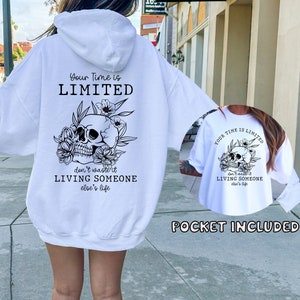 Your time is limited don't waste it living someone else's life, Skeleton Sublimation, motivational Digital Download PNG File, Commercial Use