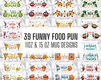 39 Funny Pun Mug Png Designs, 11oz and 15oz Sublimation Template, Mug sublimation png, Coffee mug designs, coffee mug png, Nurse Teacher Mug
