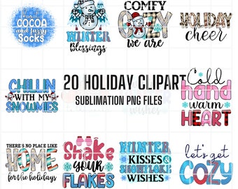 Holiday Saying Png, Snowman PNG, Digital Download, Winter PNG, Holiday Clip art, Winter Designs, Let it Snow Winter