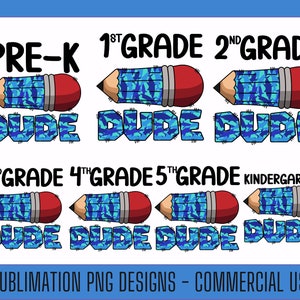 7x Back to school Dude PNG Bundle, PNG Mega Bundle, Boy Pencil Shirt PNG Design, Grade school Design, Digital Download
