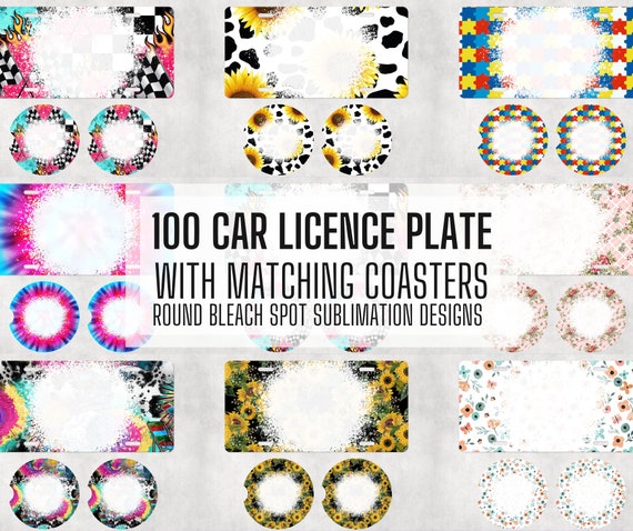 Sublimation Car Coaster, 100 each, sublimation coating