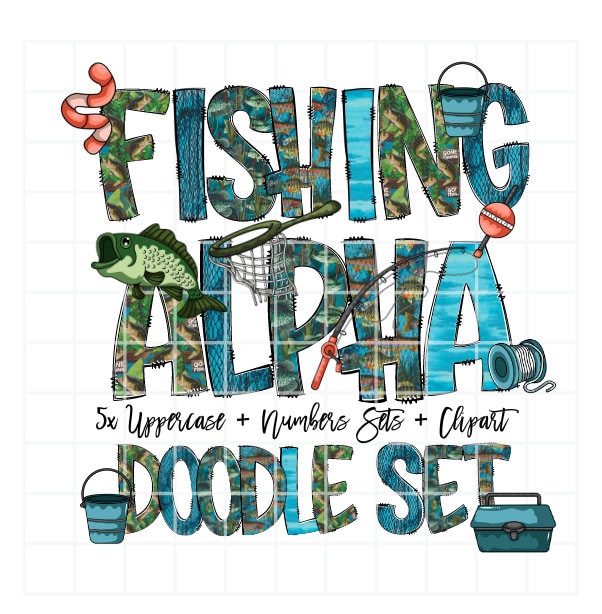 Fishing Letter Art 