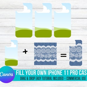Fill your own iPhone 11 Pro Case on CANVA Commercial Use Allowed. Drag and Drop Alphaset Alphabet Letters, Editable Canva Frame Design