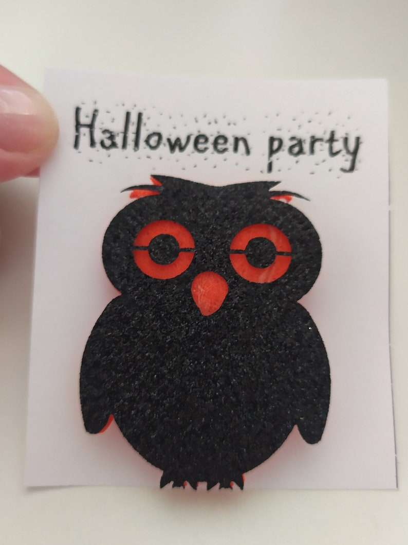 Broche Halloween hibou image 1