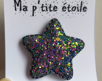 Broche Ma p'tite étoile bleue