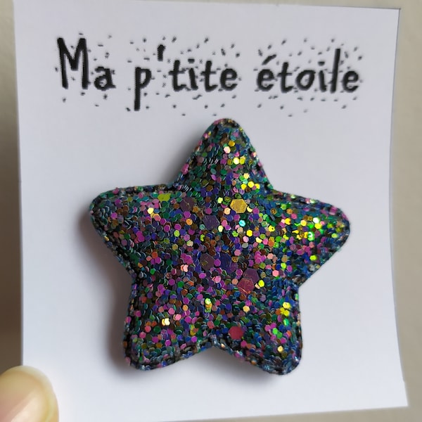 Broche Ma p'tite étoile bleue