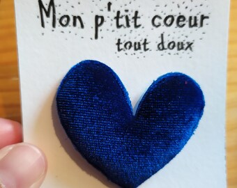 Broche mon p'tit coeur tout doux