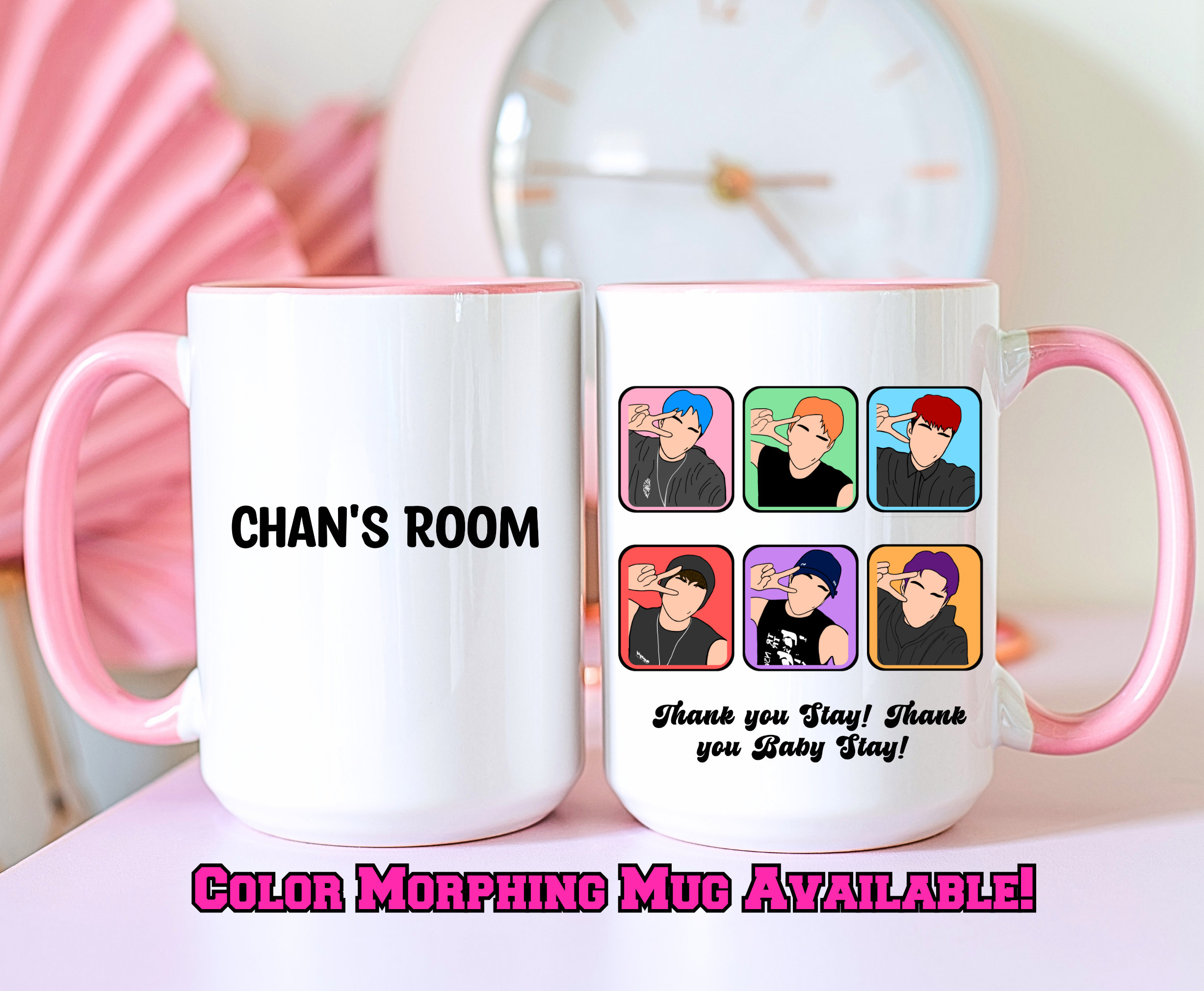 Chans Room Cute Stray Kids Mug, Stray Kids Cup, Stray Kids Merch, SKZOO ...