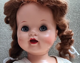 1950s Vintage Ideal Doll; Saucy Walker Ideal Doll 22"; Sleepy Eye Doll,  Ideal Doll 22"