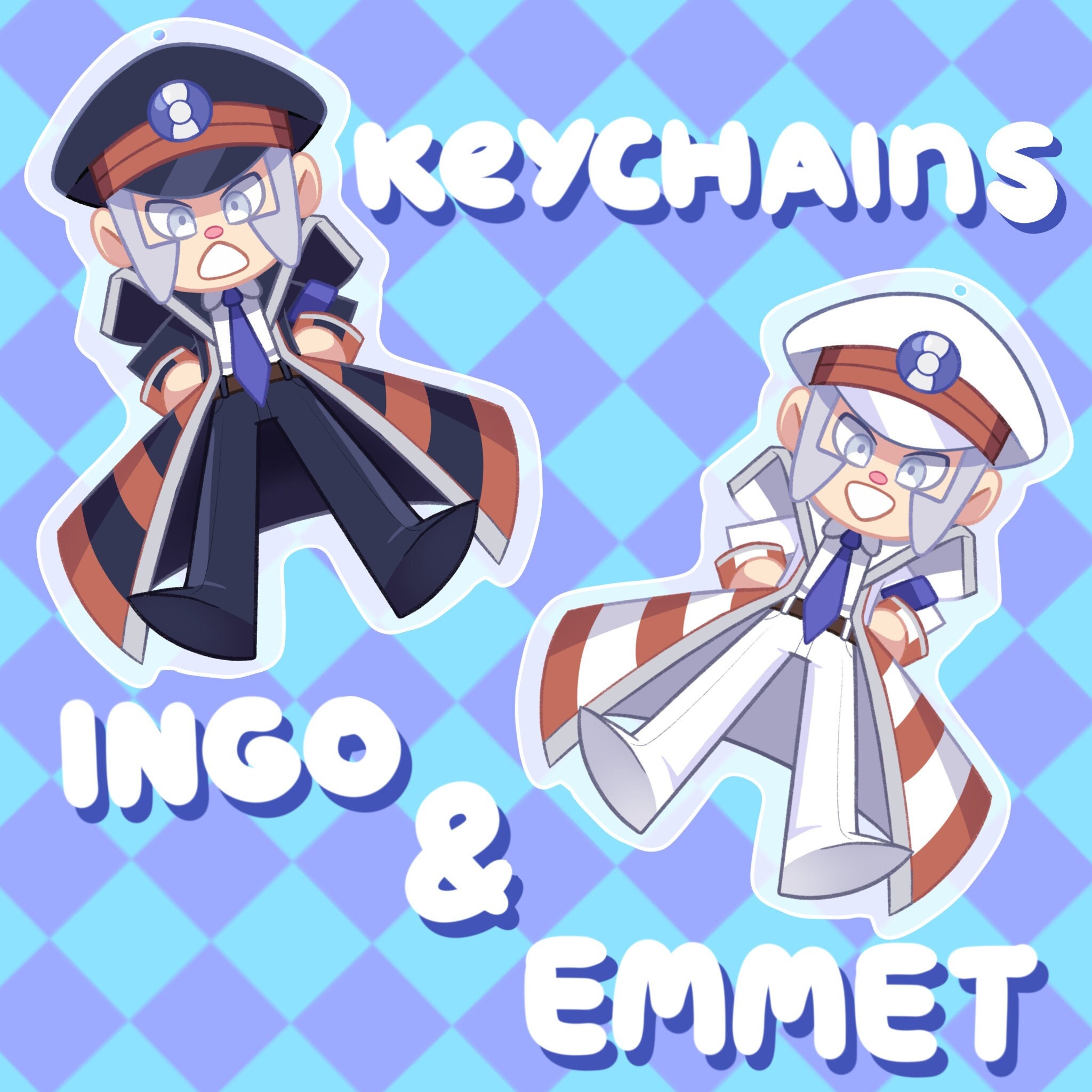 Ingo and Emmet Acrylic Keychains Etsy Australia