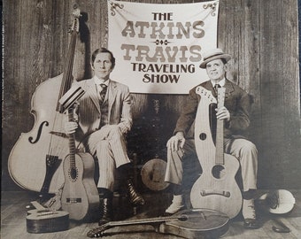 Vintage LP Record The Atkins Travis Travelling Show Chet Atkins Merle Travis