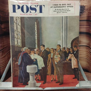 Saturday Evening Post Magazine Supersonic Speed March 13 1954