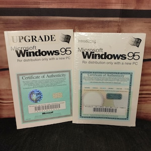 Microsoft Windows 95 Installation Disk Booklets Upgrade/Install