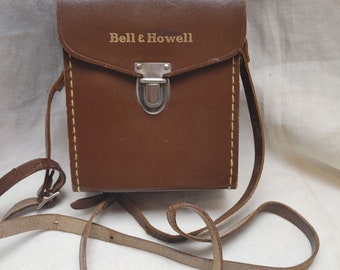 Bell & Howell Vintage 1940s Leder Kameratasche