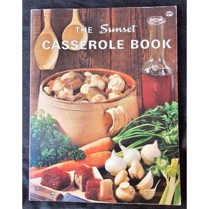 Vintage The Sunset Casserole Book Cookbook Paperback