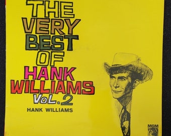 Disque vinyle vintage sortie non officielle de Taiwan The Very Best Hank Williams Vol2