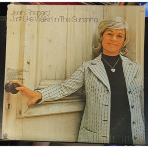 Vintage Vinyl Record &quot; Jean Shepard - Just Like Walkin&#39; In The Sunshine&quot;