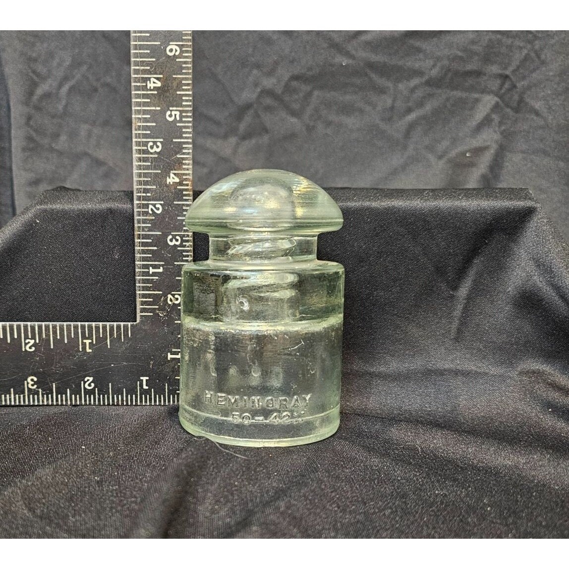 Vintage Hemingray G.S.C 50-42 Clear Glass Hydro Insulator Collectible ...