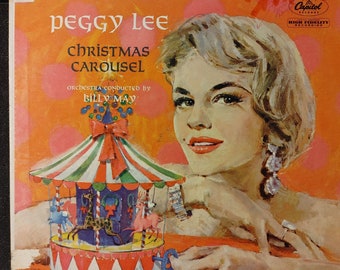 Disque vinyle vintage Peggy Lee - Carrousel de Noël 1960 Jazz/Pop [T1423]