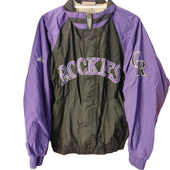 Genuine Merchandise Apex One Men's Black/Purple Colorado Rockies Light  Jacket M