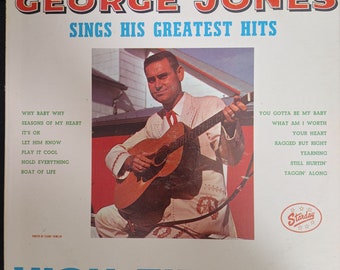 Disque vinyle vintage LP George Jones - You're In My Heart Folk/Country Music '68