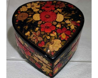 Handmade Heart Shaped Jewelry/Trinket Box