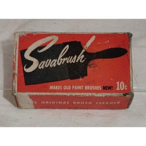 Vintage Schalk&#39;s Savabrush Paint Brush Cleaner Never Used New in Box