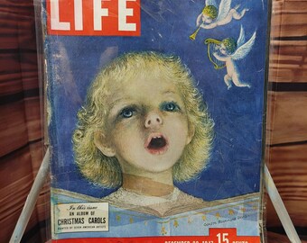 Vintage LIFE Magazine | December 22, 1947 " An Album of Christmas Carols " GC