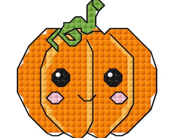 Cute Mini Pumpkin Cross Stitch Pattern *Pattern Only*