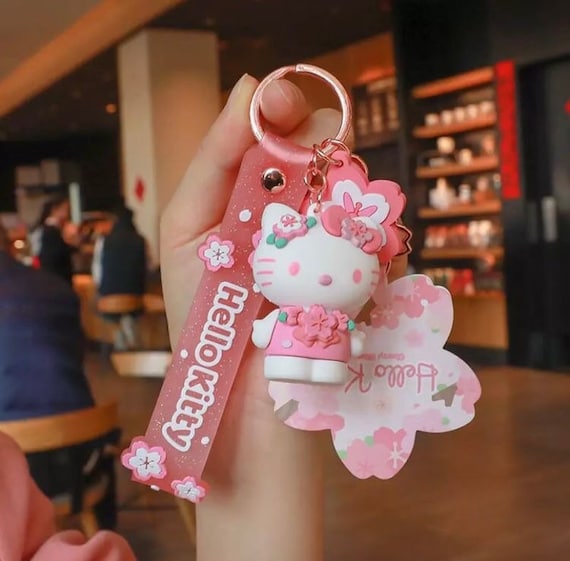 Portachiavi Sanrio Sakura con fiori di ciliegio il mio portachiavi melodia  sakura portachiavi sakura con rotoli di cannella portachiavi Hello Kitty  Sakura e altro ancora -  Italia