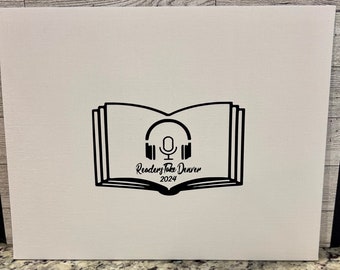 NARRATORS (meet them and grab a signature) customize for any event… Signing Canvas made to order for your upcoming event…