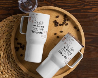 Lose myself in books Travel mug with a handle