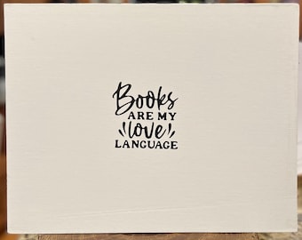 BOOKS are my LOVE LANGUAGE custom Signing Canvas made to order for your upcoming event…