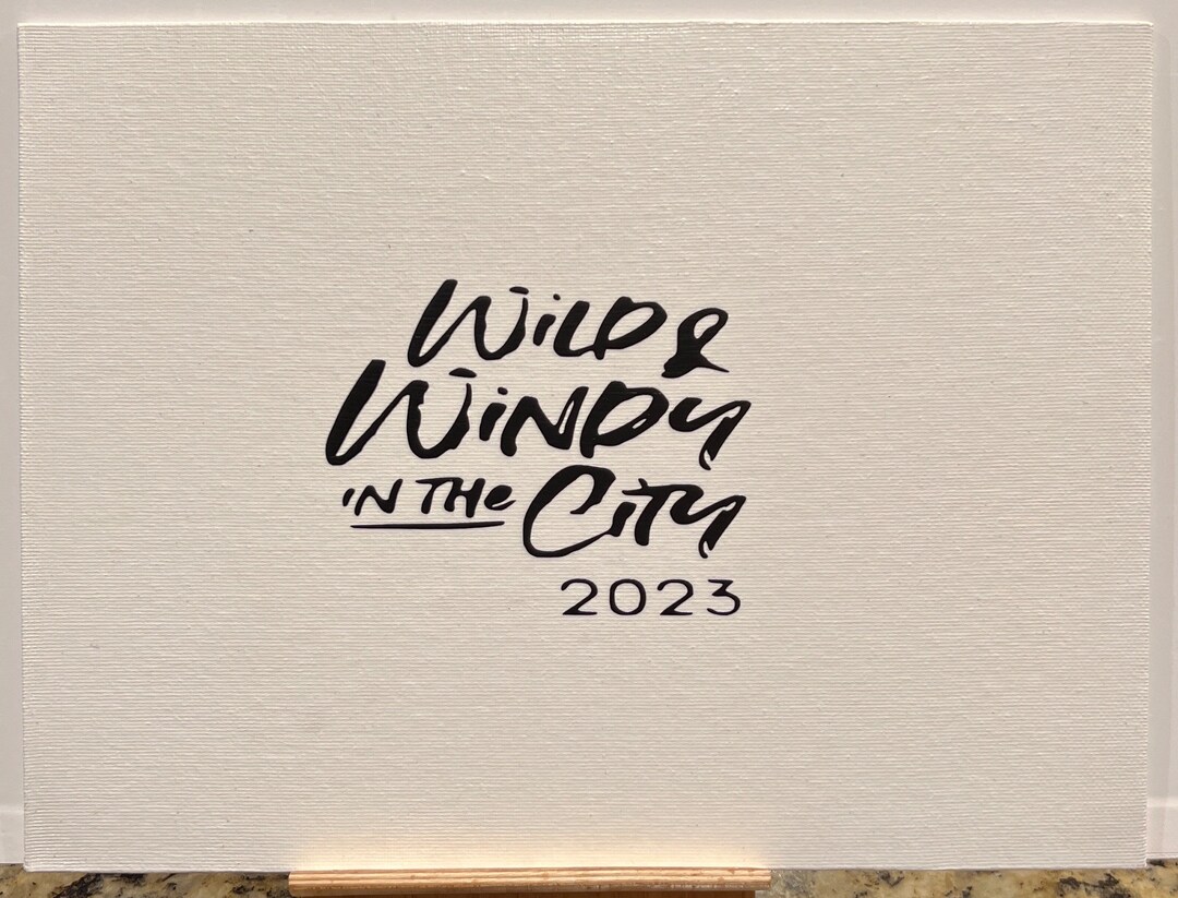 Wild & Windy in the City Custom Signing Canvas Made to Order Etsy
