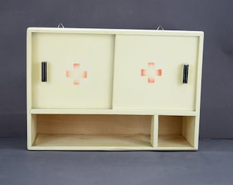 Medizinschrank Aus Holz Im Vintage-Look - Rustikaler Apotheken-Schrank Für Bad & Küche