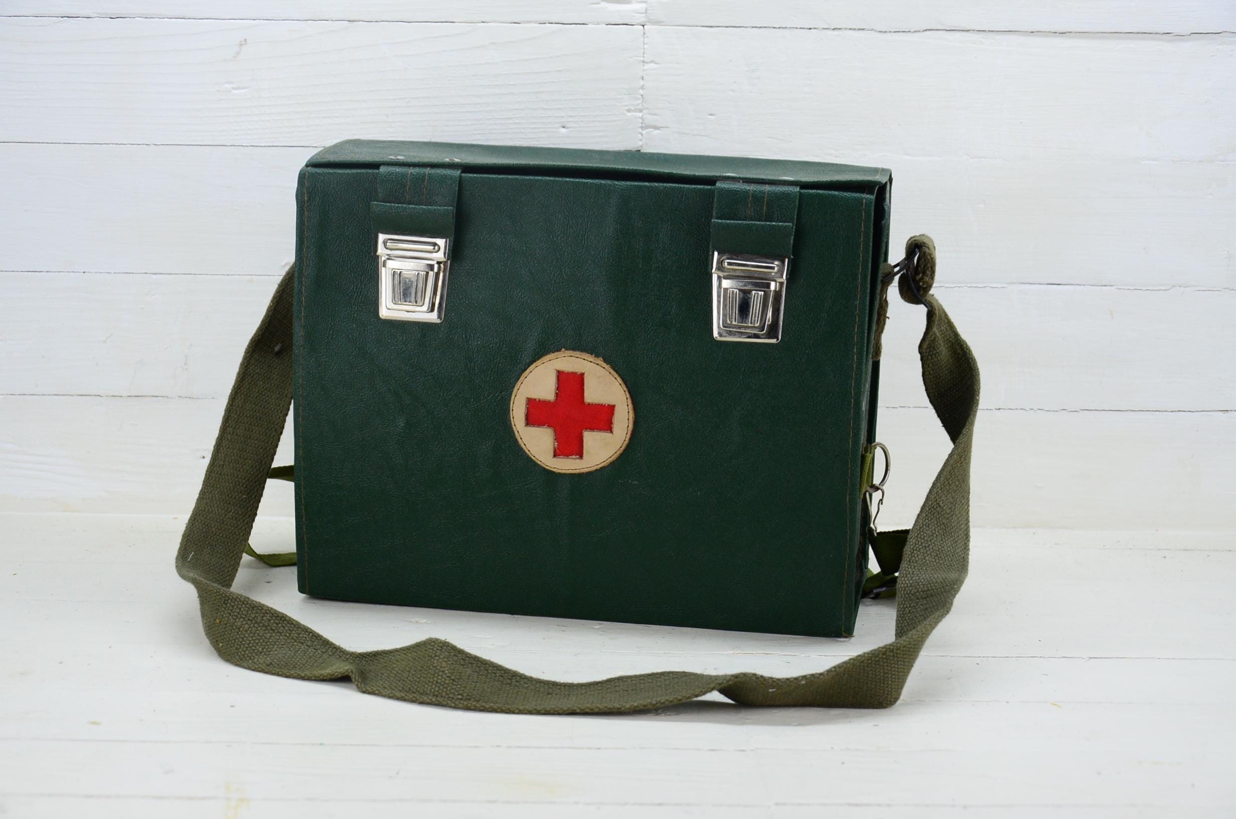 Green Military Medical Bag - Vintage Medical Bag - Military First