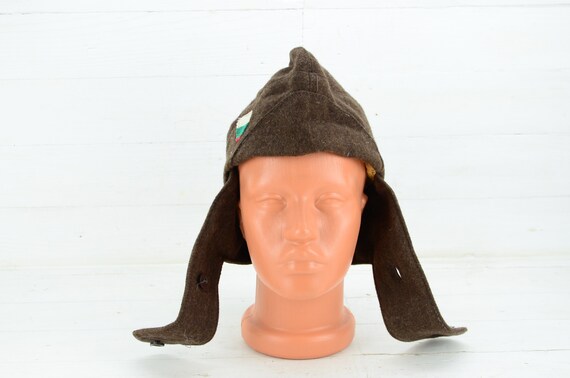 Old Bulgarian army soldier's winter hat WW2 - Sol… - image 7