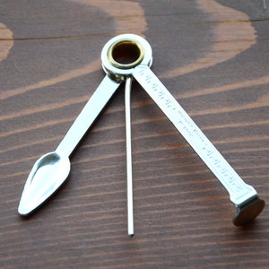 Limpiapipas checo - Limpiapipas de metal - Herramientas para pipas - Herramientas vintage para pipas - Herramienta para limpiar pipas
