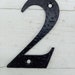 Black Wrought Iron Number Door Number 2 Preserved Wrought Iron Number 2 Black Wrought Iron Number Door Number 2 Preserved Wrought Iron Number 2