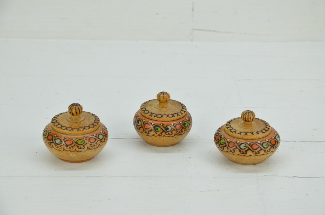 Wooden Set Salt and Pepper Shaker Handmade Salt Shaker Etsy