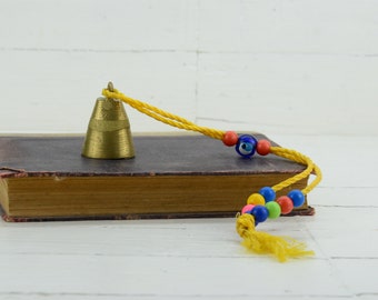 Antique middle bell - Vintage farm bell - Mini brass bell - Primitive Bell - Old rusty cowbell - Collectible bell - Huge bell - Animal bell
