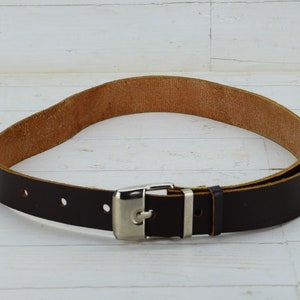 Man's leather Belt - Stylish leather belt for jeans - Genuine leather Belt - Dark brown leather belt - Made in leather - Beautiful mens belt