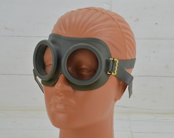 Vintage military goggles - Motorcycle goggles - Steampunk Goggles - Retro goggles - Goggles - Military glass goggles - Safety glass goggles