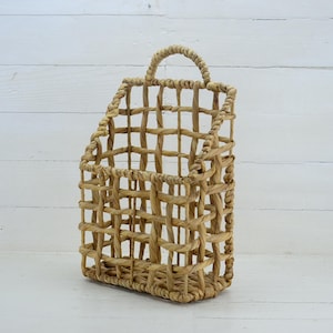 Handmade Wicker Basket - Wall-mounted wicker brush basket Wicker Organizer - Woven - Rattan